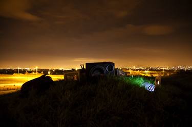 man made mound, equipment, wind thumb