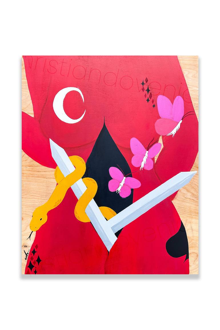 Original Contemporary Women Painting by Christian Dove Nicole Thompson