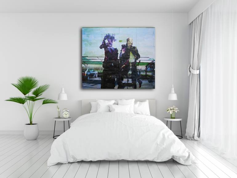 Original Surrealism Abstract Painting by Enzo Comin