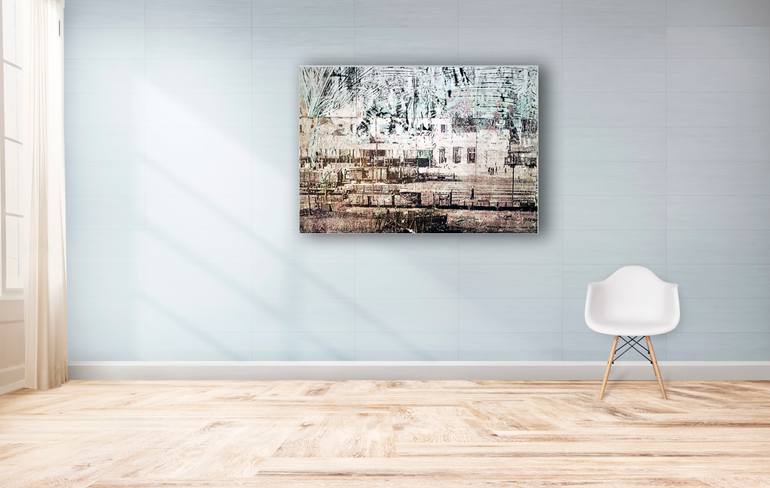 Original Abstract Expressionism Landscape Painting by Enzo Comin