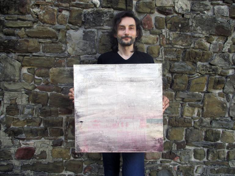 Original Conceptual Abstract Painting by Enzo Comin