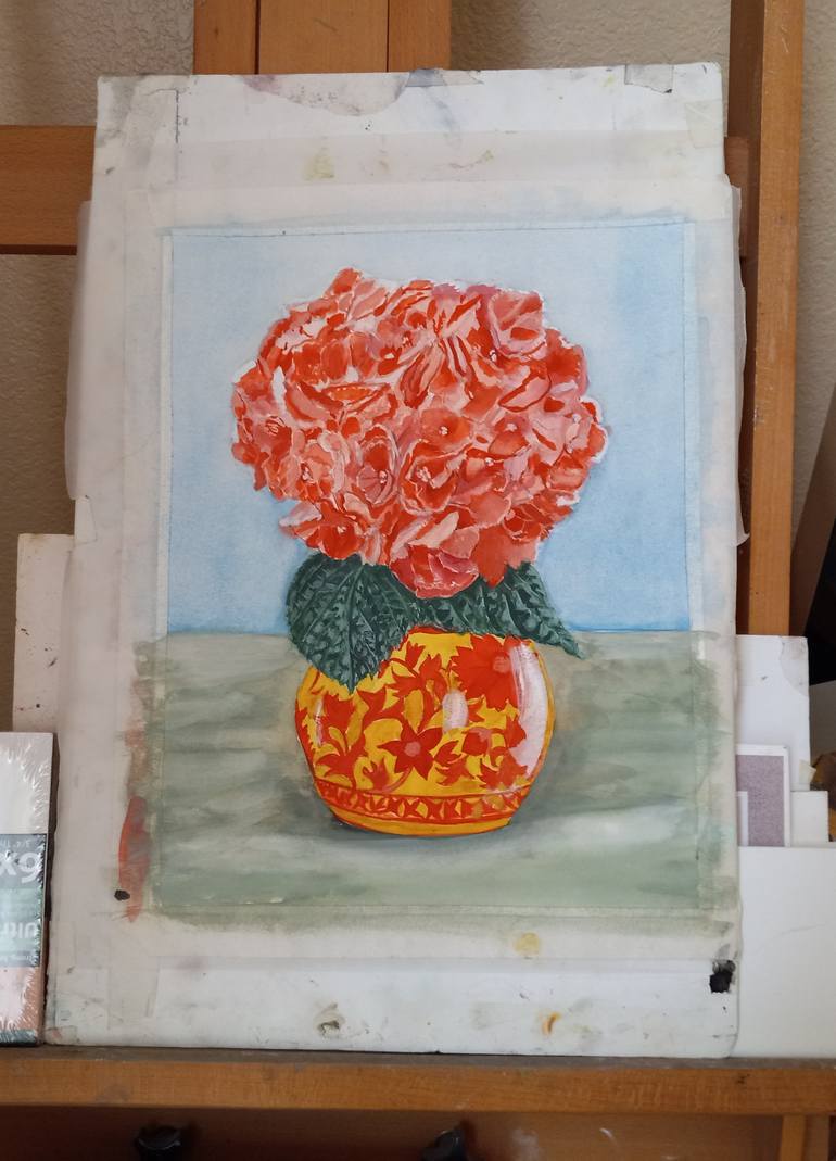 Original Realism Floral Painting by Sara Matthias
