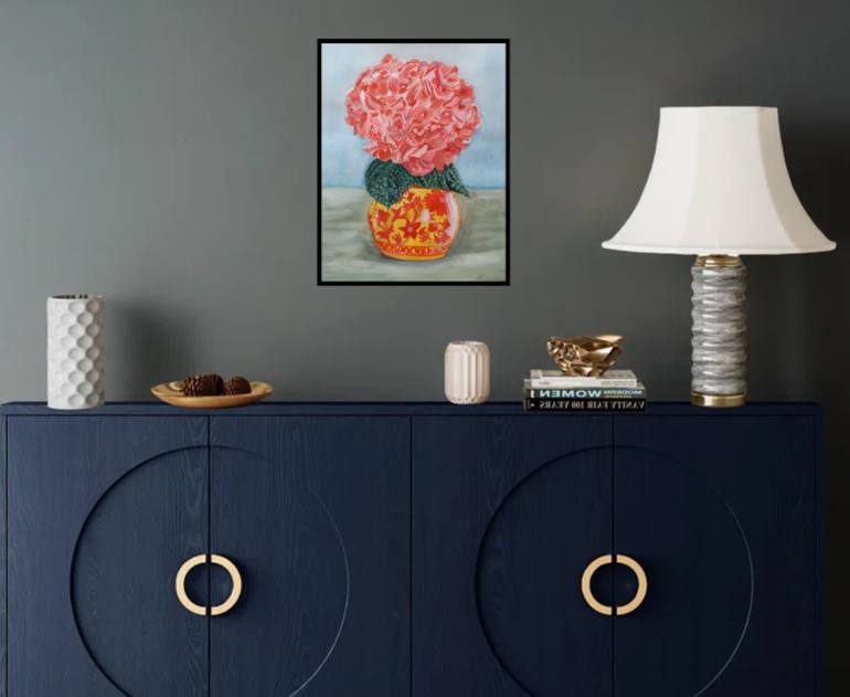 Original Realism Floral Painting by Sara Matthias