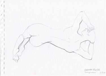 Original Black & White Nude Drawings by Elżbieta Gądek