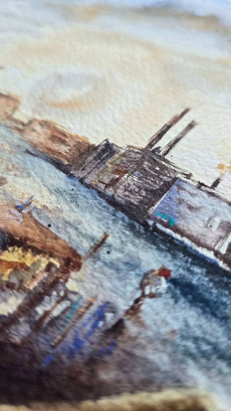 Original Romanticism Architecture Painting by Aliya Bodnar