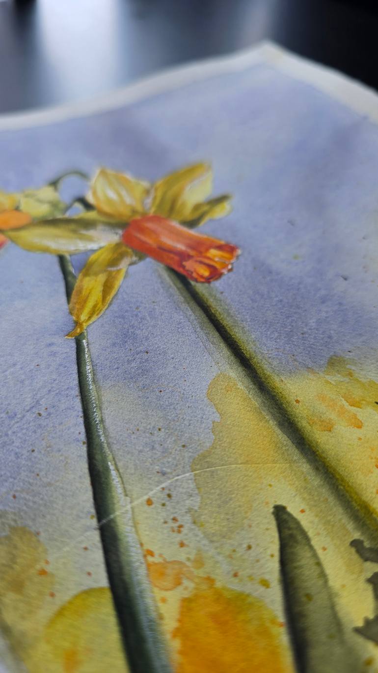 Original Figurative Botanic Painting by Aliya Bodnar