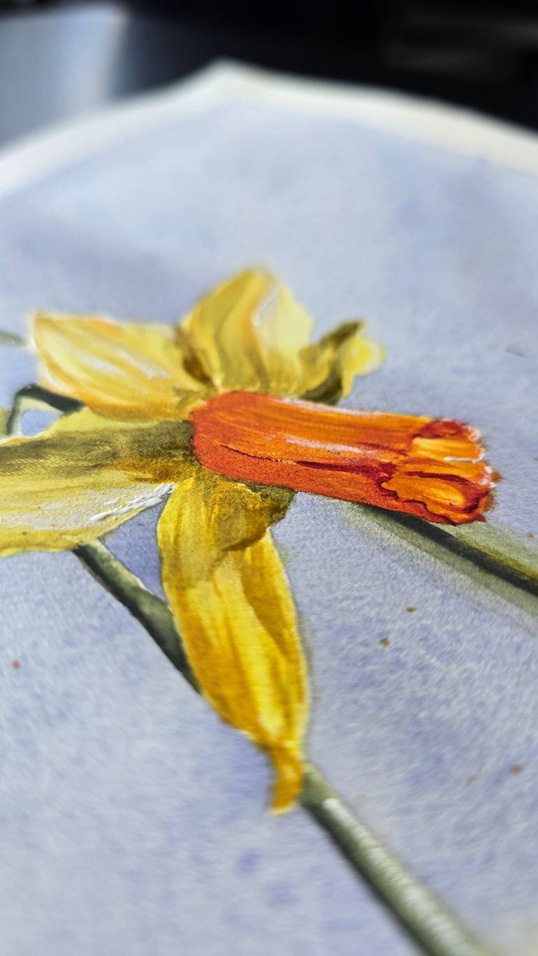 Original Figurative Botanic Painting by Aliya Bodnar