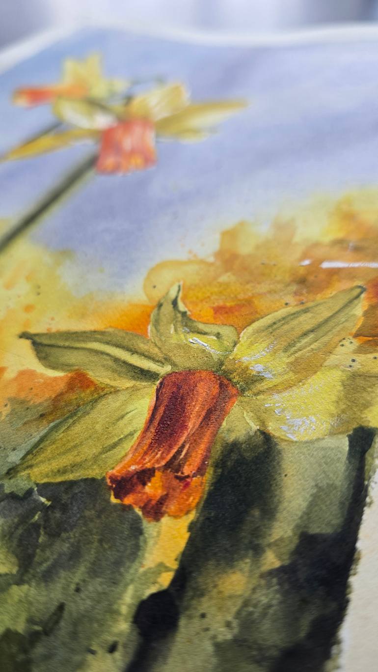 Original Figurative Botanic Painting by Aliya Bodnar