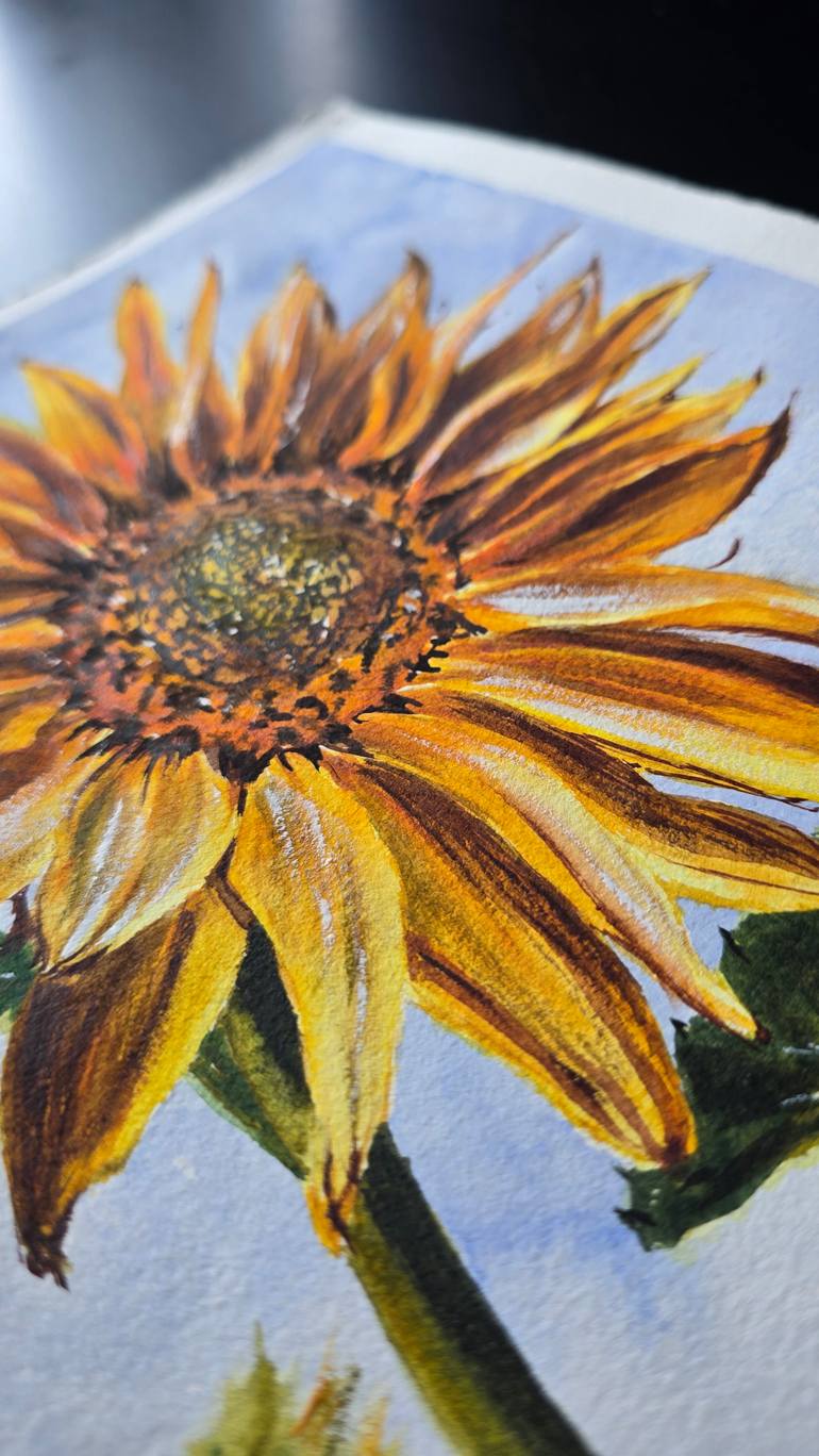 Original Illustration Botanic Painting by Aliya Bodnar