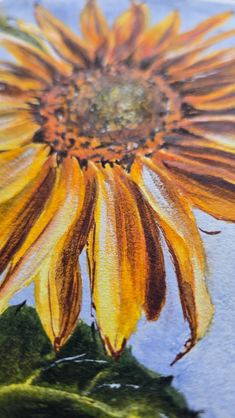 Original Illustration Botanic Painting by Aliya Bodnar