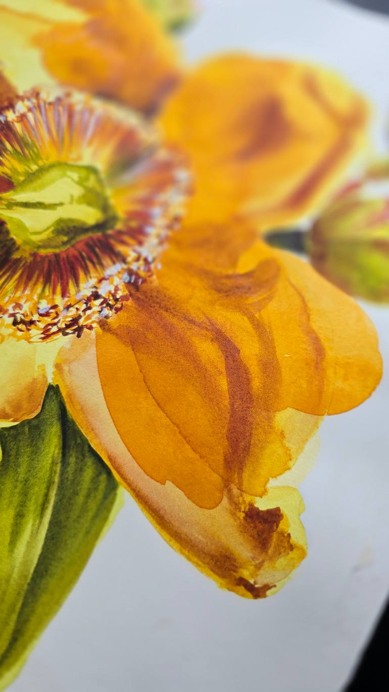 Original Expressionism Botanic Painting by Aliya Bodnar