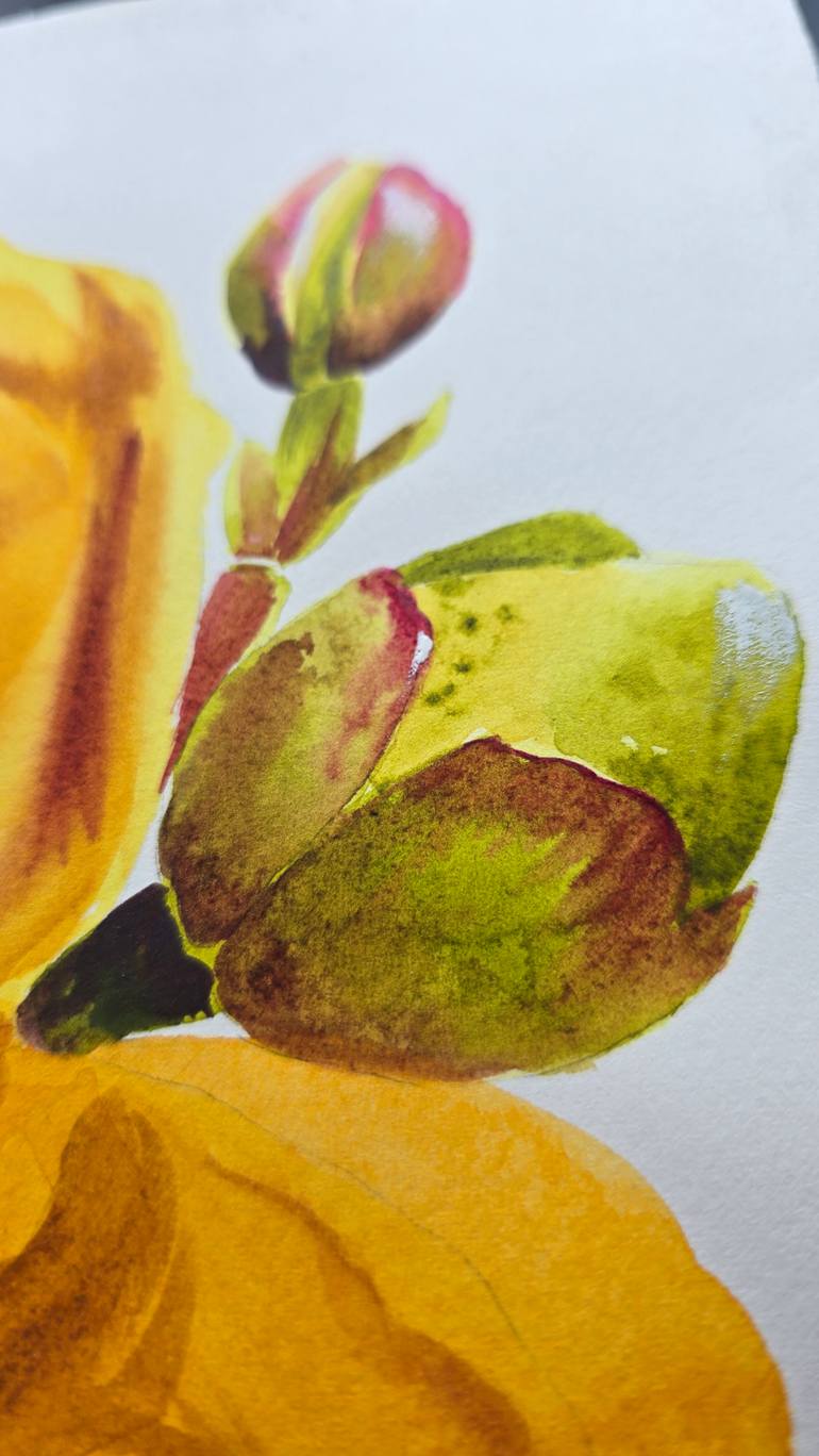 Original Expressionism Botanic Painting by Aliya Bodnar