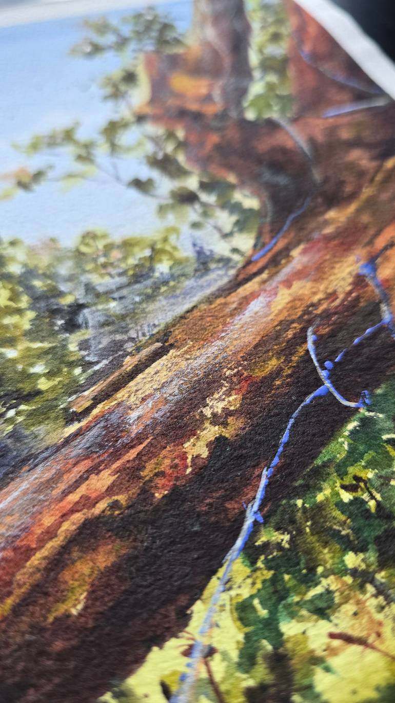 Original Figurative Landscape Painting by Aliya Bodnar