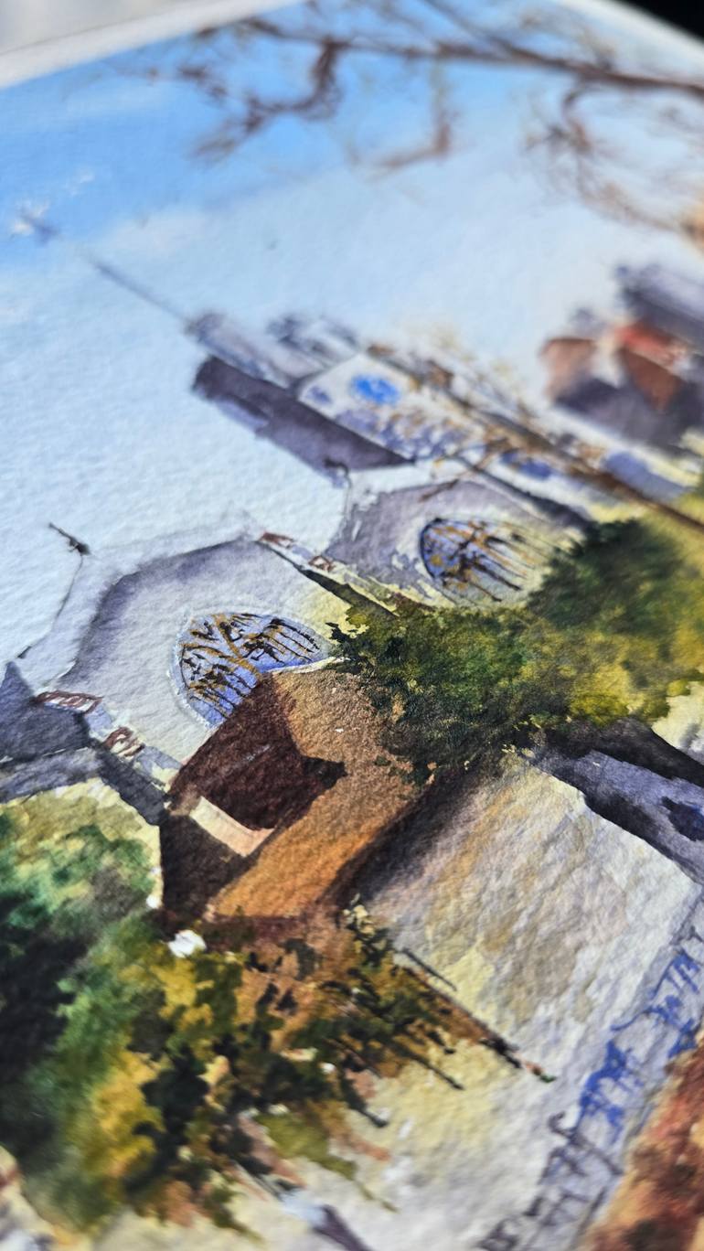 Original Figurative Cities Painting by Aliya Bodnar