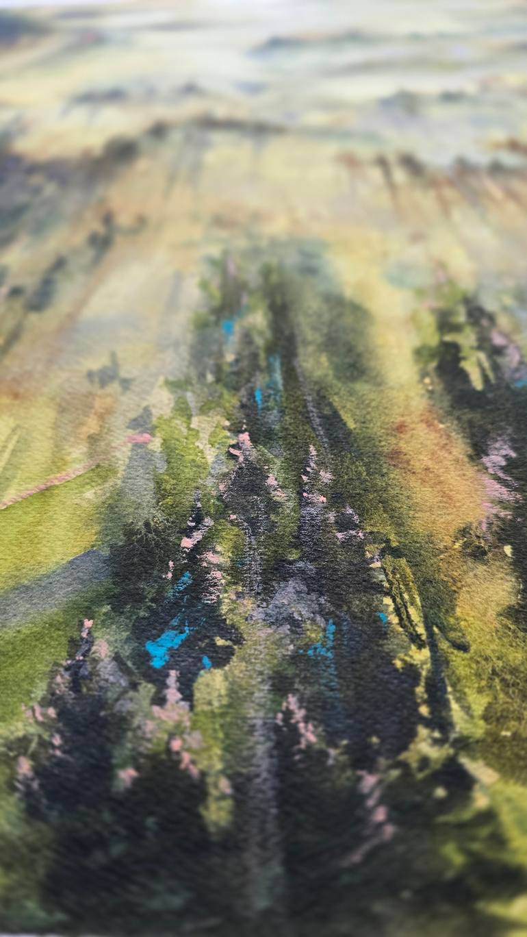 Original Expressionism Landscape Painting by Aliya Bodnar