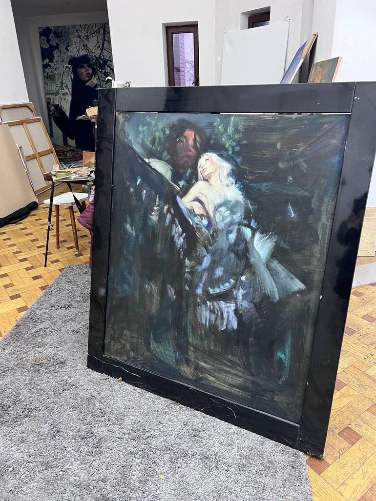 Original Symbolism Love Painting by Igor Galan