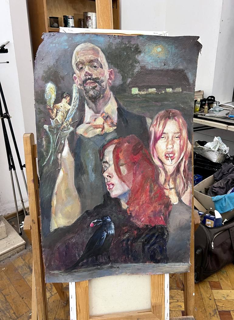 Original Surrealism Cinema Painting by Igor Galan