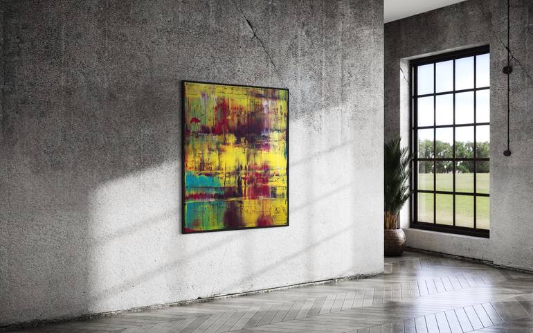 Original Abstract Expressionism Abstract Painting by Guido Lötscher