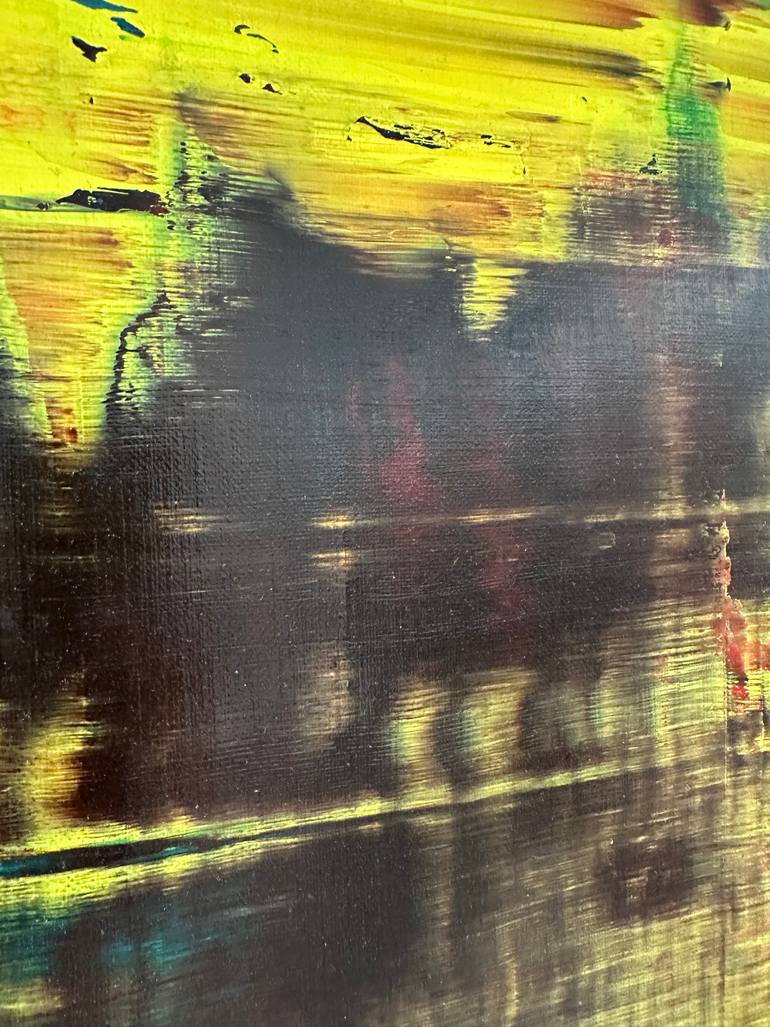 Original Abstract Expressionism Abstract Painting by Guido Lötscher