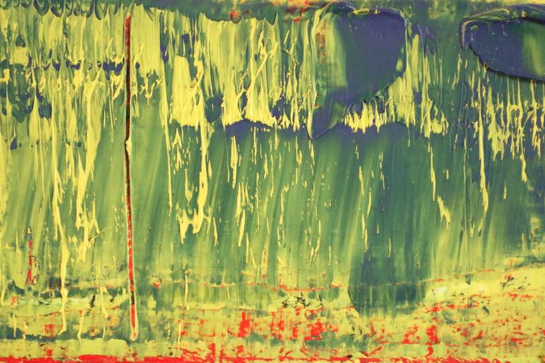 Original Abstract Expressionism Abstract Painting by Guido Lötscher