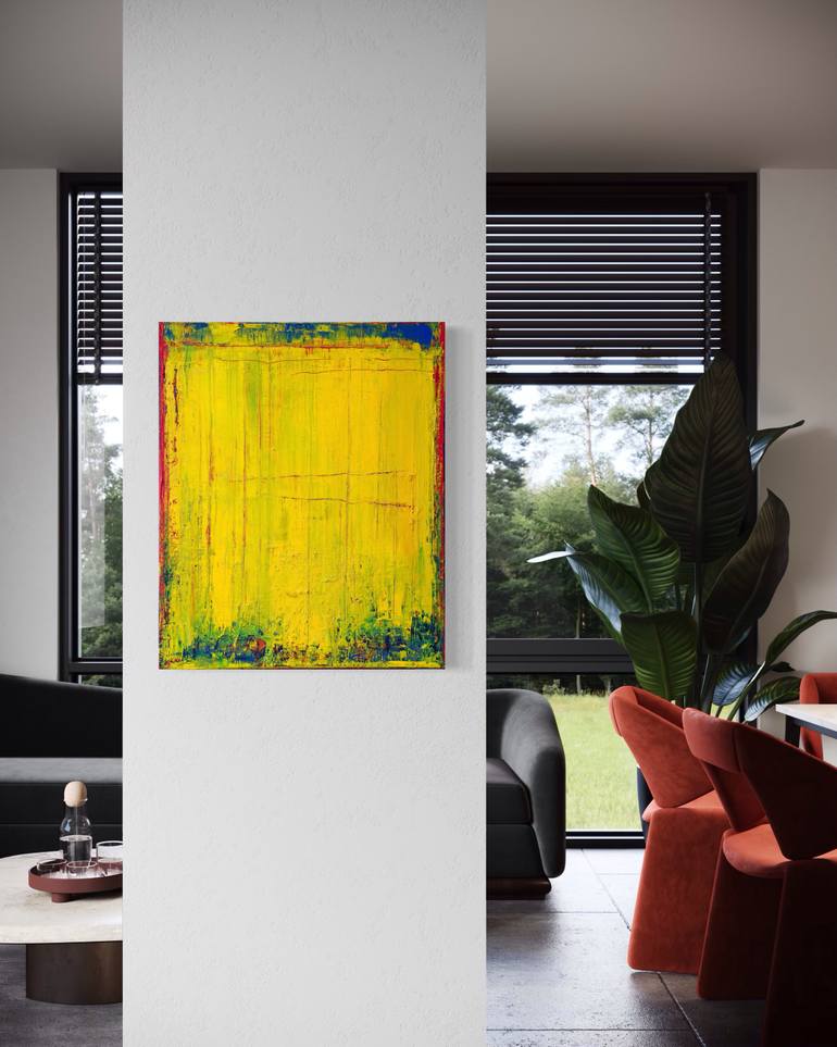 Original Abstract Expressionism Abstract Painting by Guido Lötscher