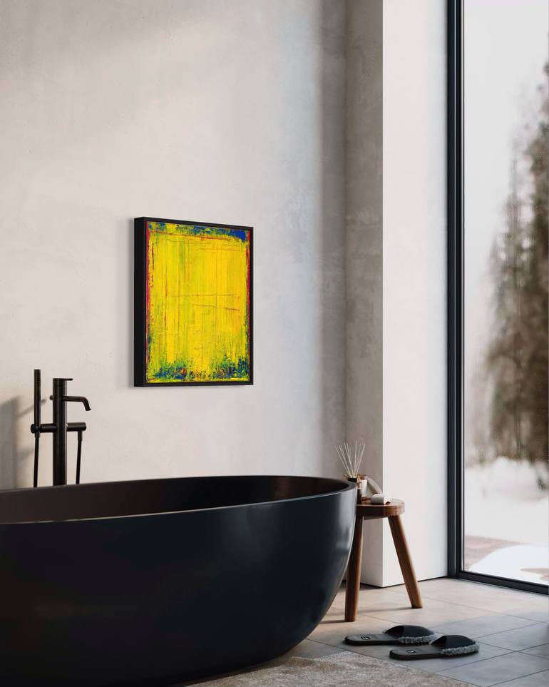 Original Abstract Expressionism Abstract Painting by Guido Lötscher