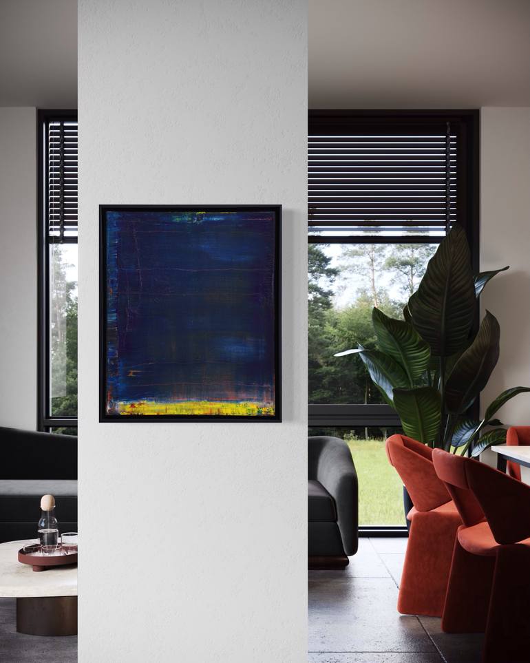 Original Abstract Expressionism Abstract Painting by Guido Lötscher