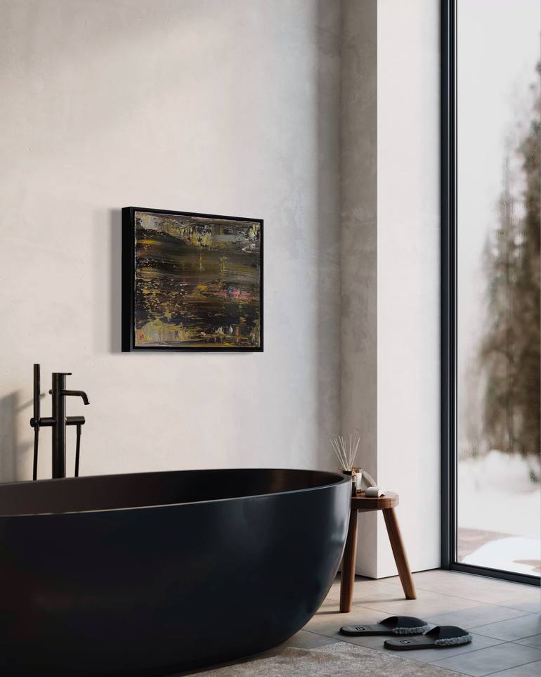 Original Abstract Expressionism Abstract Painting by Guido Lötscher