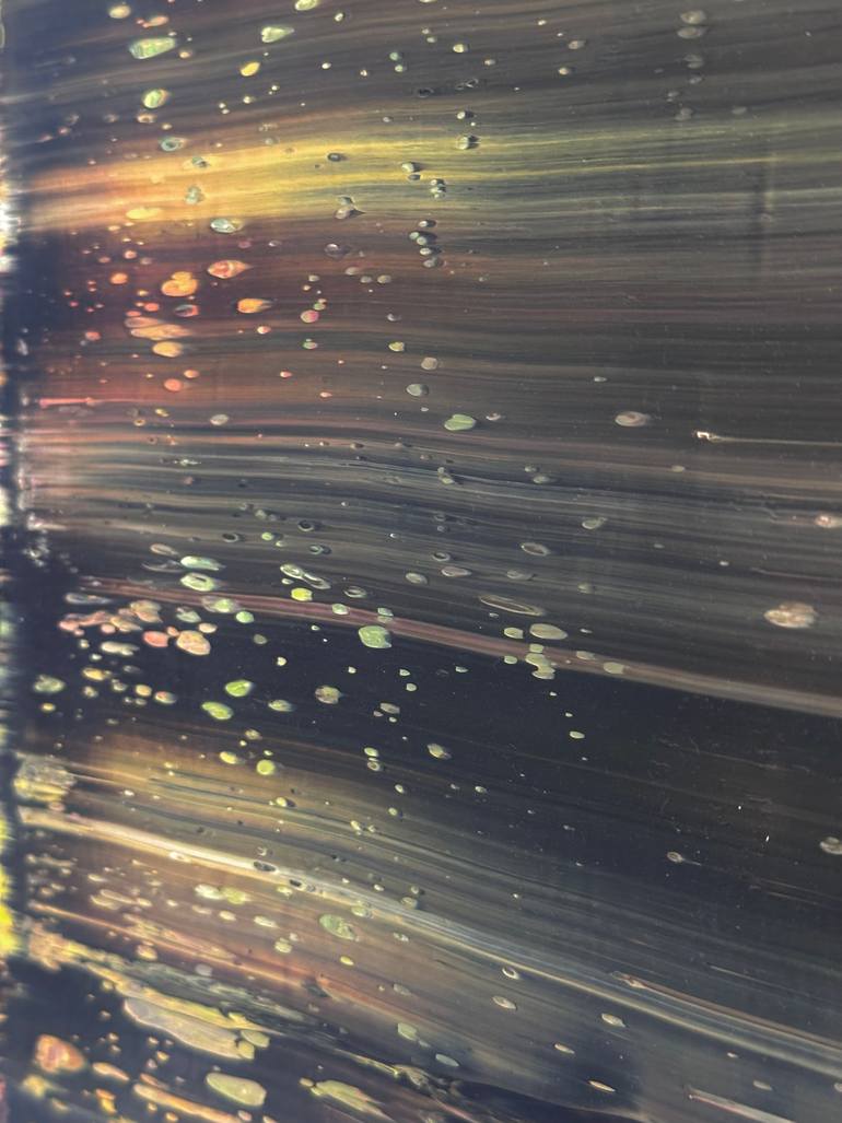 Original Abstract Expressionism Abstract Painting by Guido Lötscher