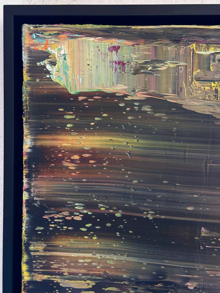 Original Abstract Expressionism Abstract Painting by Guido Lötscher