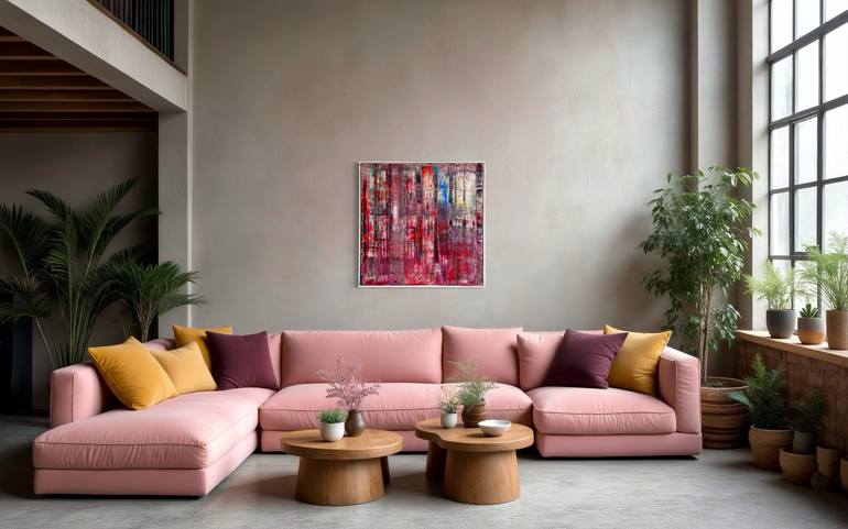 Original Abstract Expressionism Abstract Painting by Guido Lötscher