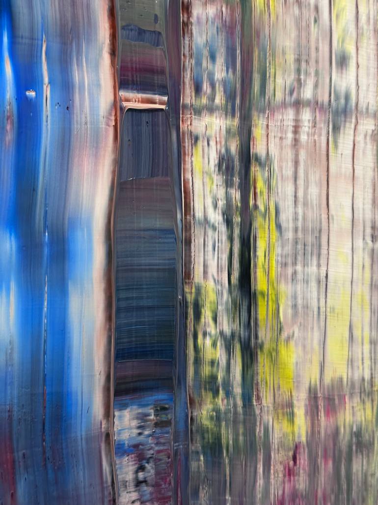 Original Abstract Expressionism Abstract Painting by Guido Lötscher