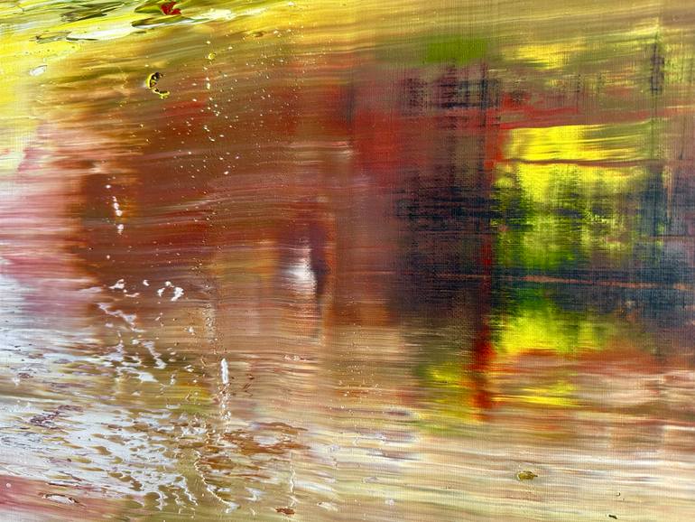 Original Abstract Expressionism Abstract Painting by Guido Lötscher