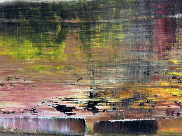 Original Abstract Expressionism Abstract Painting by Guido Lötscher