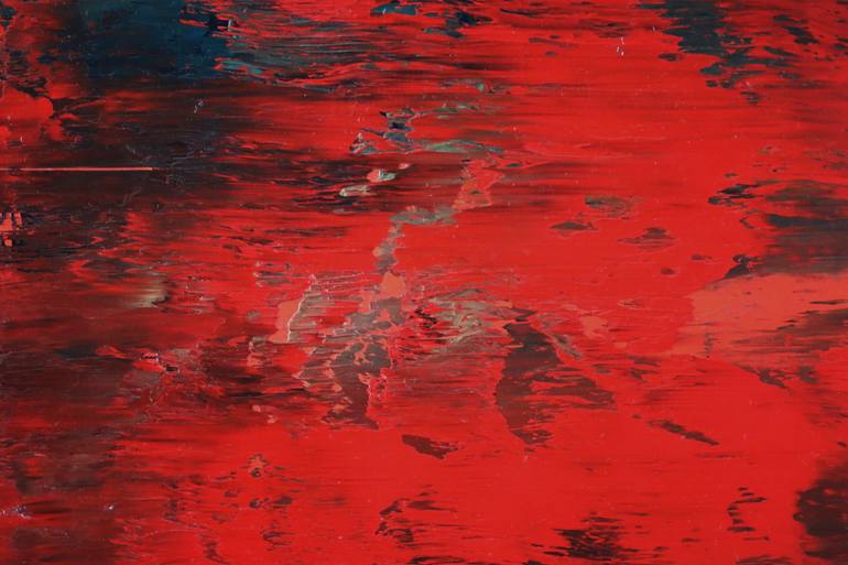 Original Abstract Expressionism Abstract Painting by Guido Lötscher