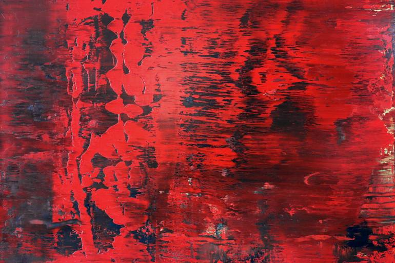 Original Abstract Expressionism Abstract Painting by Guido Lötscher