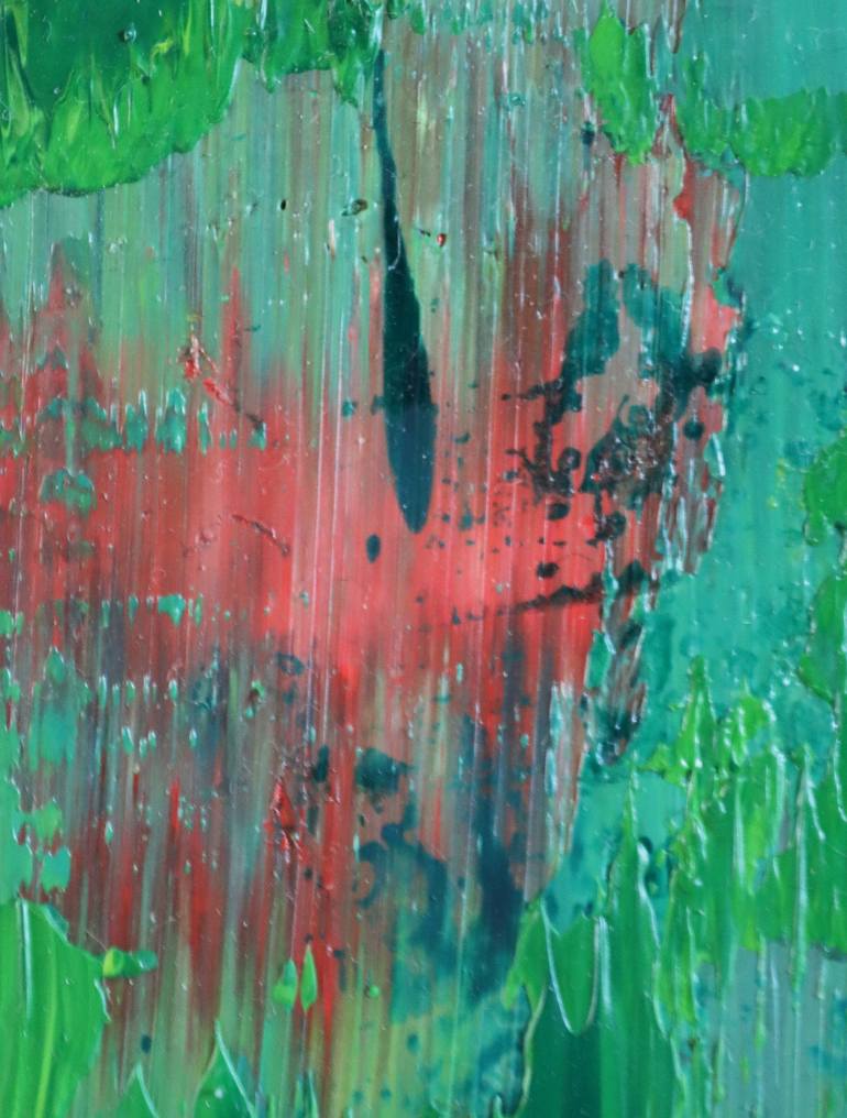 Original Abstract Expressionism Abstract Painting by Guido Lötscher