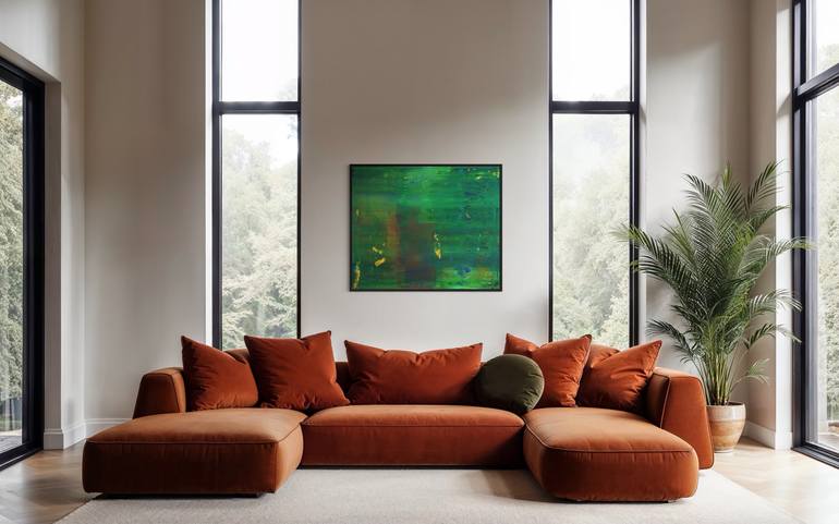 Original Abstract Expressionism Abstract Painting by Guido Lötscher