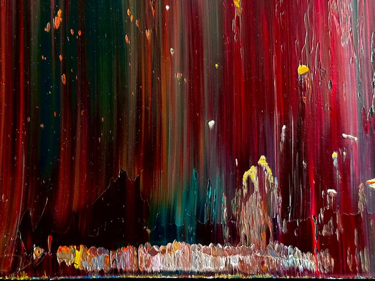 Original Abstract Expressionism Abstract Painting by Guido Lötscher