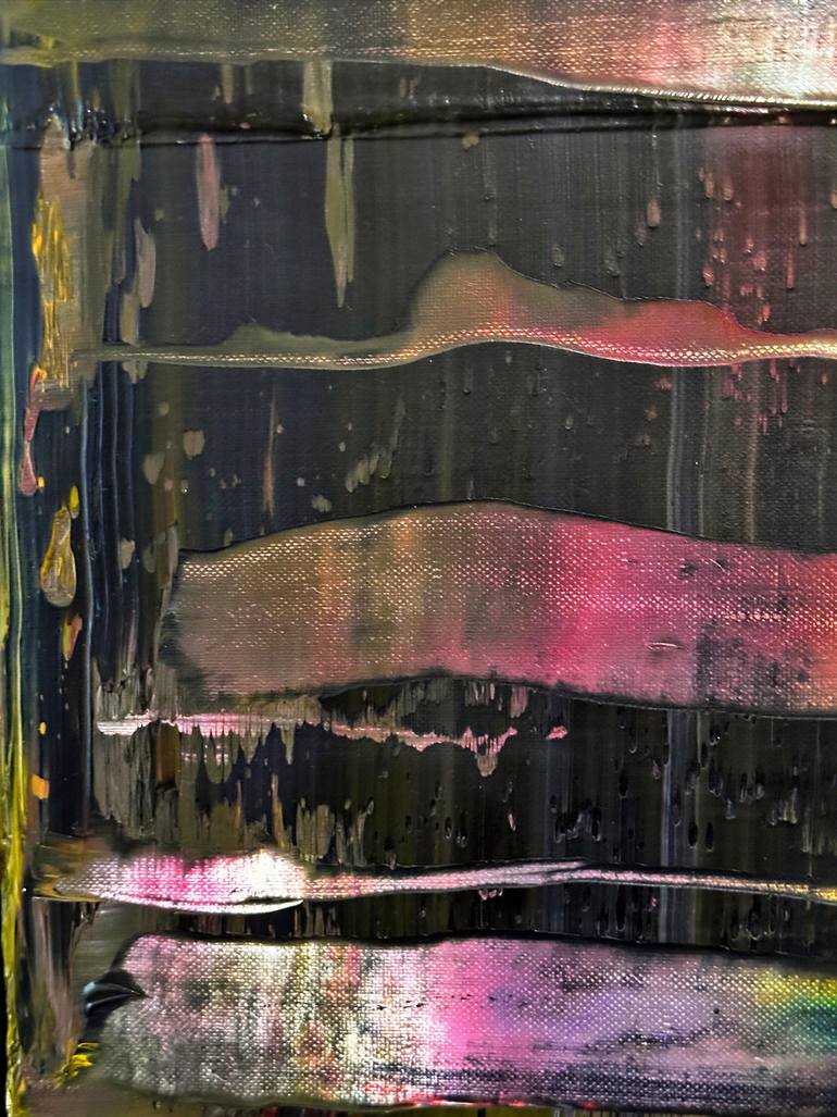 Original Abstract Expressionism Abstract Painting by Guido Lötscher