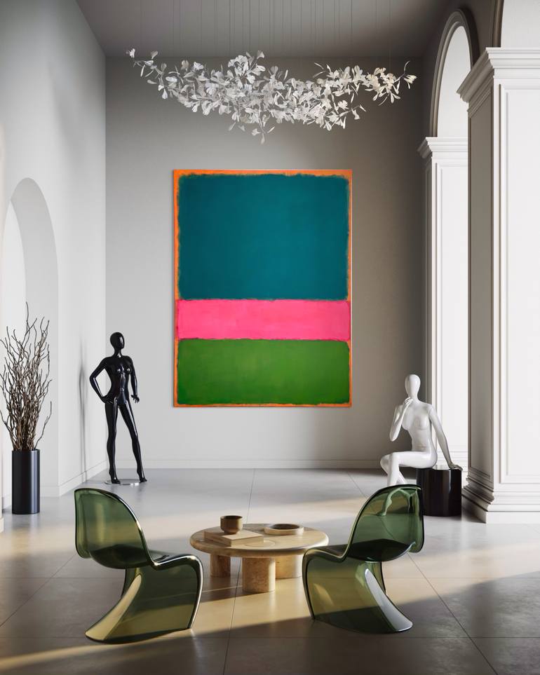 Original Color Field Painting Abstract Painting by Guido Lötscher