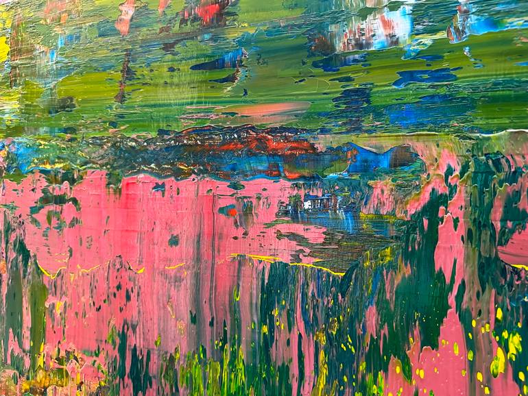 Original Abstract Expressionism Abstract Painting by Guido Lötscher