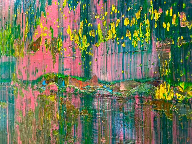 Original Abstract Expressionism Abstract Painting by Guido Lötscher