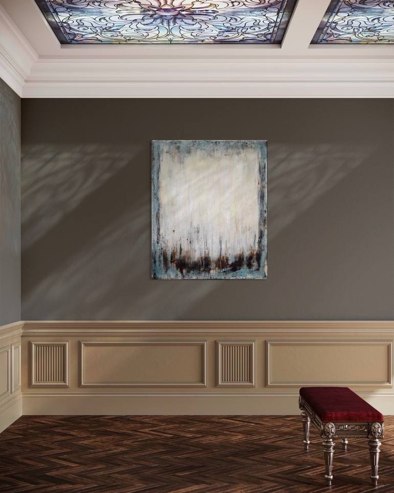 Original Abstract Expressionism Abstract Painting by Guido Lötscher