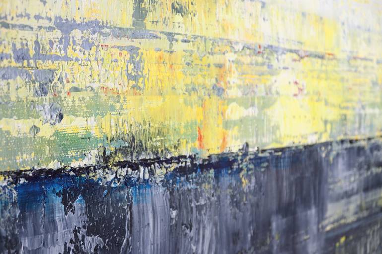 Original Abstract Expressionism Abstract Painting by Guido Lötscher