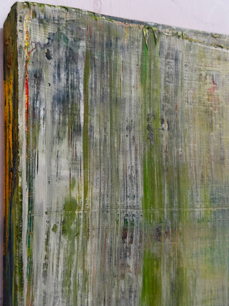 Original Abstract Expressionism Abstract Painting by Guido Lötscher