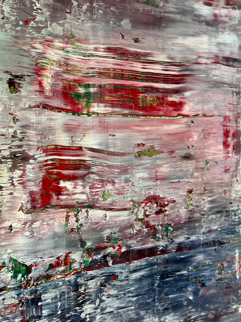 Original Abstract Expressionism Abstract Painting by Guido Lötscher