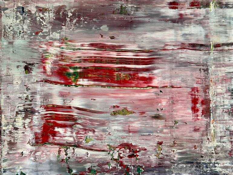 Original Abstract Expressionism Abstract Painting by Guido Lötscher