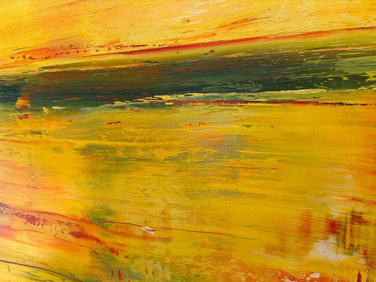 Original Abstract Expressionism Abstract Painting by Guido Lötscher