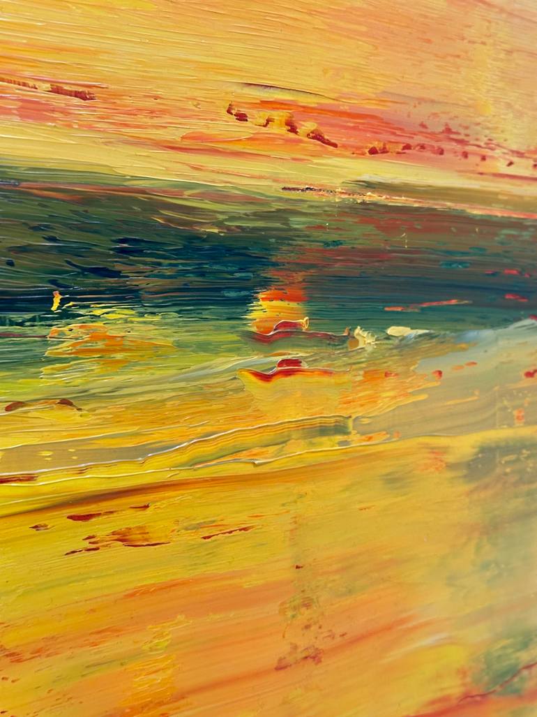 Original Abstract Expressionism Abstract Painting by Guido Lötscher